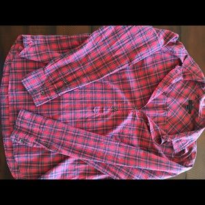 J. Crew size 12 Tartan plaid popover